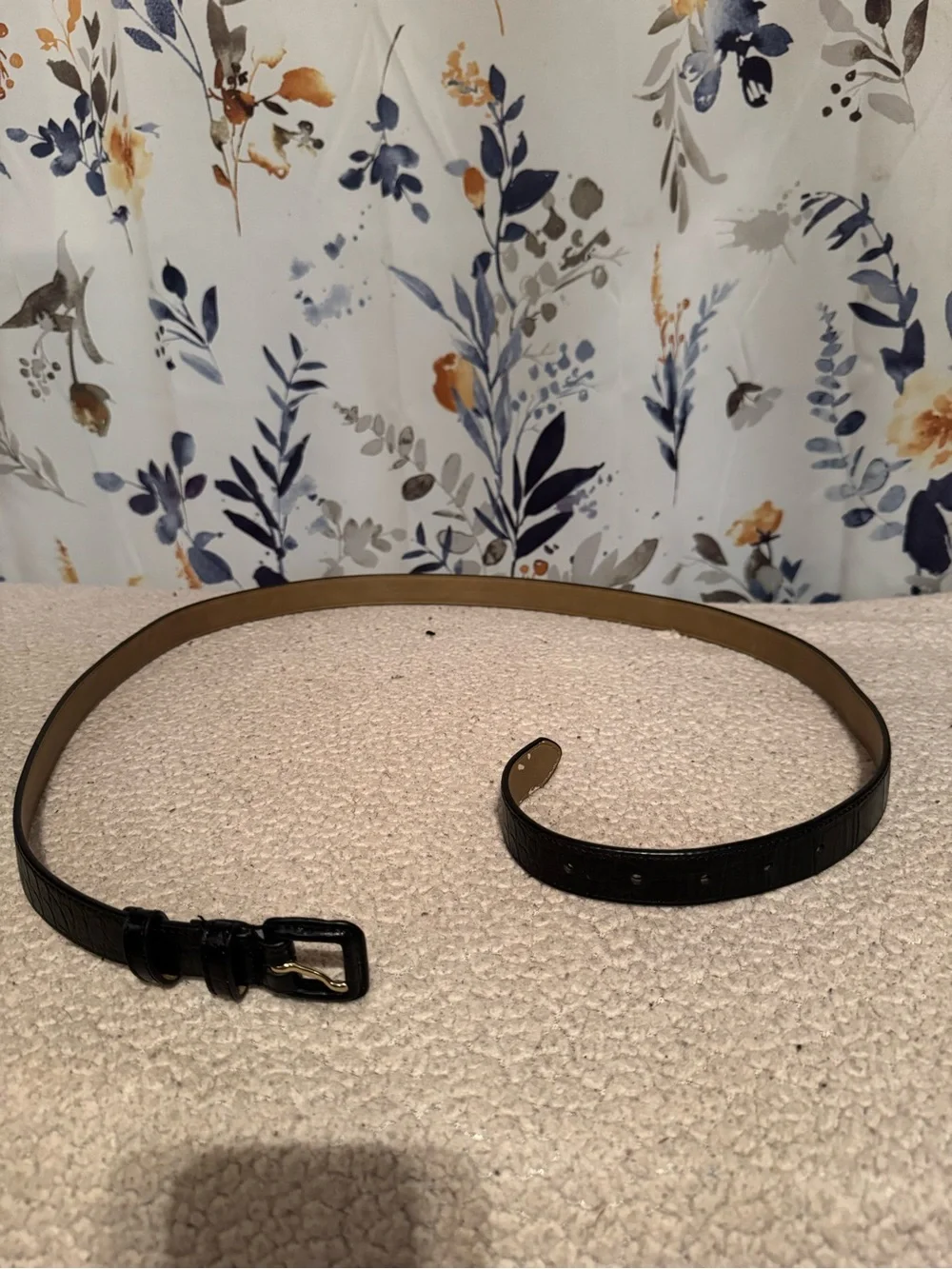 Ladies Black Leather Talbots Belt Size 2X